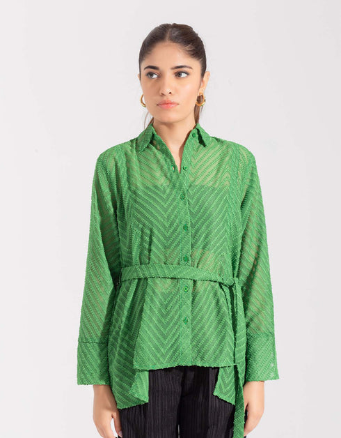 TEXTURED SHEAR SHIRT